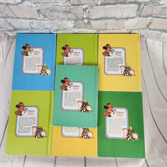 Walt Disney's Wonderful World  of Reading Books 1970s/80;s Matte Covers Set of 7 - Picture 3 of 9